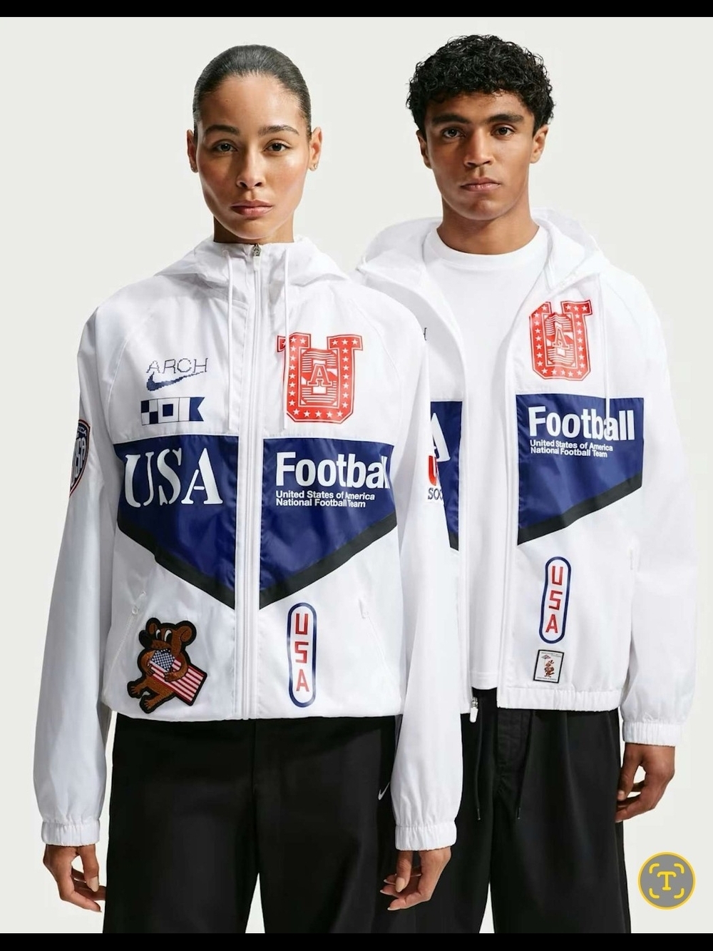 NIKE USA V.A.A Hooded Winderbreaker Jacket 2XL